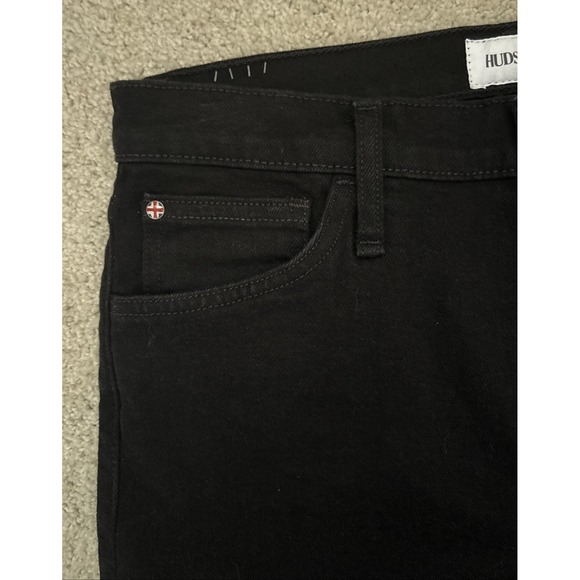 NWT Womens Hudson Jeans Rosalie Pants High Rise Wide Leg Ankle Black Sz 29 - Picture 8 of 13